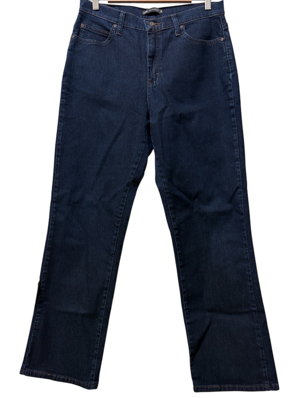 Lee Dark Indigo Women's Relaxed Straight Leg Jeans Size 10 Med